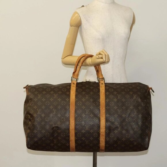 LOUIS VUITTON Monogram Keepall Bandouliere 60 Boston Bag - Picture 1 of 16